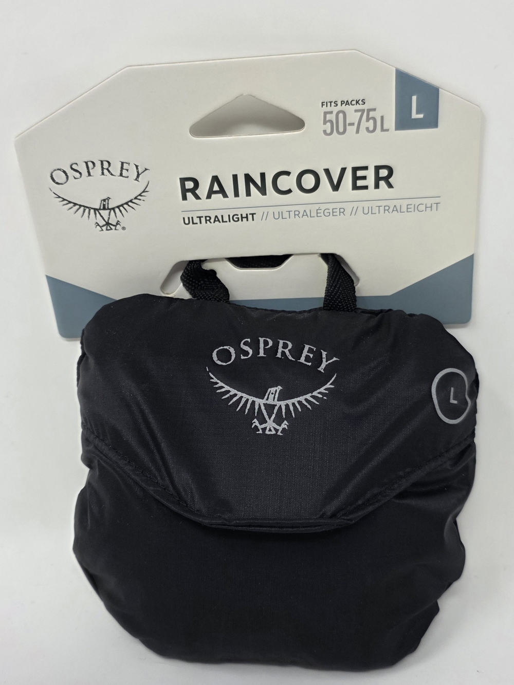 OSPREY Black Ultralight Raincover for 50-75L Packs